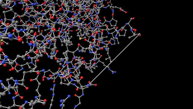 Model showing erroneous long 'bond'.