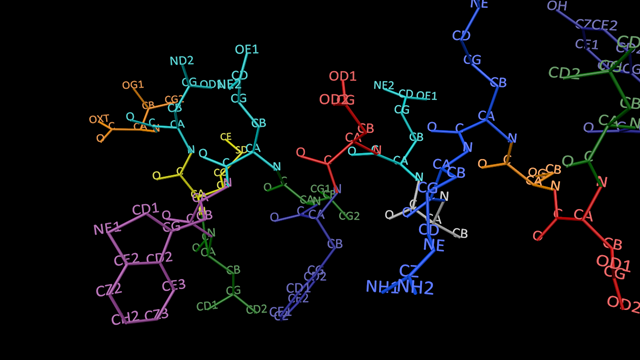 Part of glucagon, rendered as text.