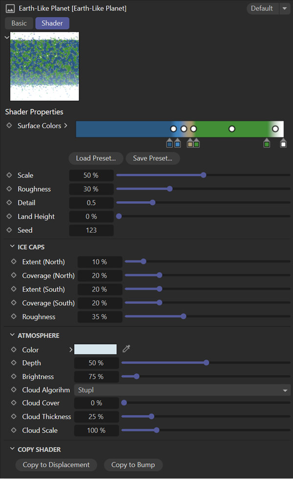 Shader user interface